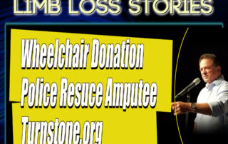 Stacy Reddig Wheelchair Donation Ernest Williams Police Rescue Turnstone